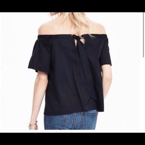 Banana Republic Off The Shoulder Bow Tee